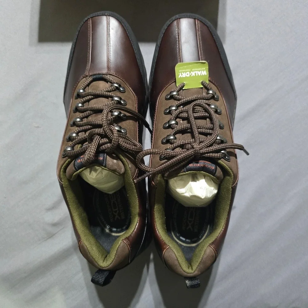Rockport Thunderwatch Hiking Shoes Mens 13 Brown Waterproof Vibram APM30364